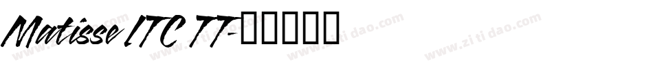 Matisse ITC TT字体转换